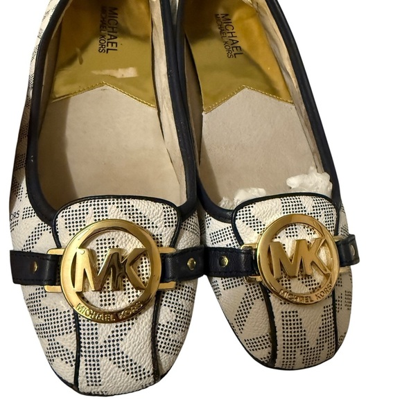 Michael Kors Beige and Black Loafers - Picture 9 of 10